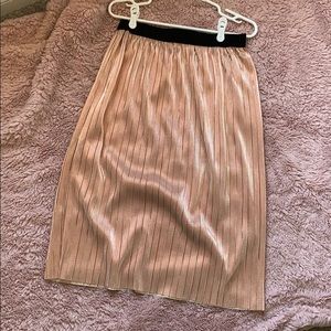 Tea Length Rose Gold Skirt
